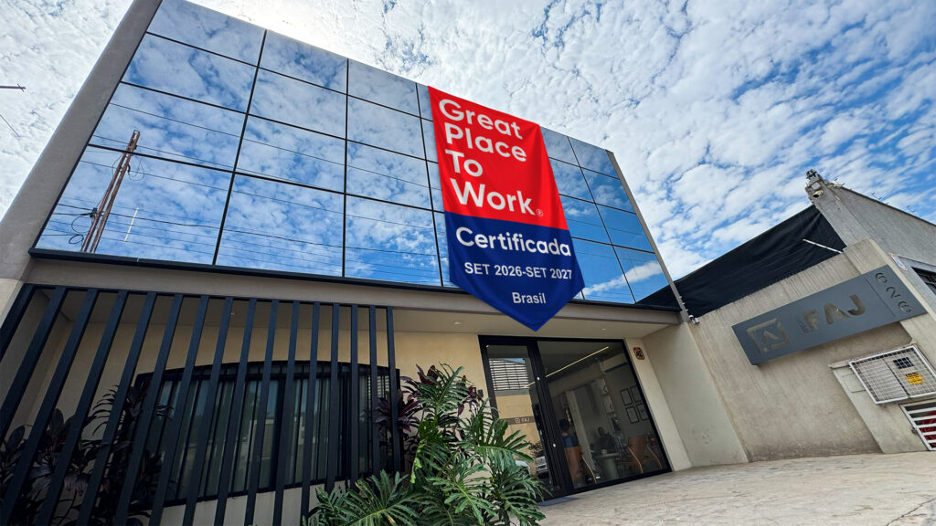 Fachada do Grupo FAJ, que agora tem o selo GPTW